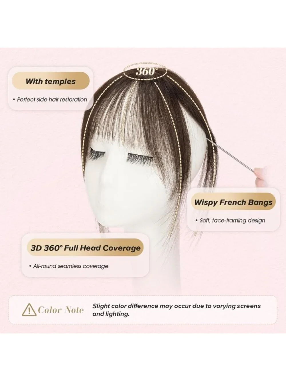Seamless Clip-In Bangs for Natural Look, 10